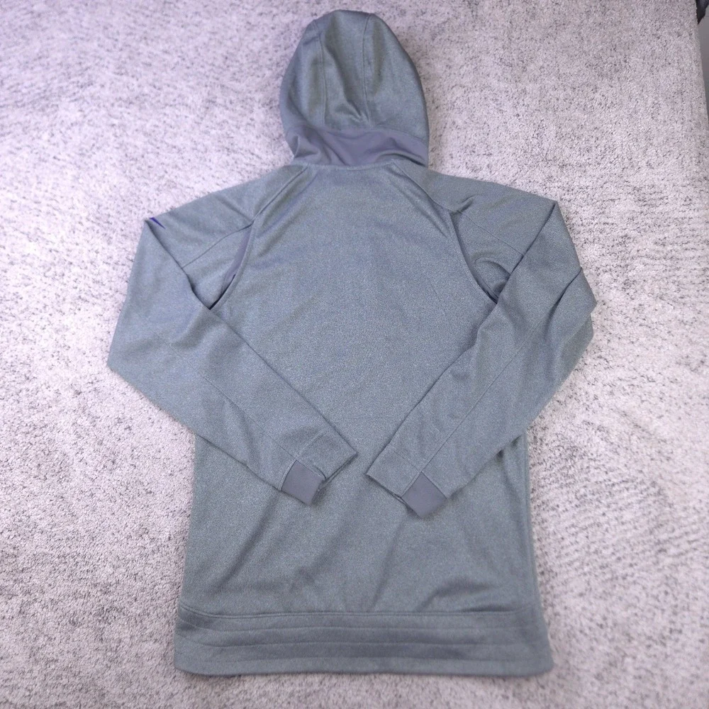 Nike KD Track Jacket Mens Small Hooded Full Zip Kevin Durant Gray Purple EUC